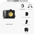Zhiyun Molus X200 200w Bi-color Handheld Led Video Light 2700-6500k Pocket Light