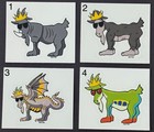 Goat Usa Stickers - Pick Your Chosen Goat   60 Choices 