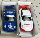 2pc Lot Scx Scalextric Compact 1 43 Slot Cars Porsche 911 Audi Mercedes Amg New 