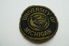 Antique University Of Michigan Wolverine Patch Very Rare Brown 2 75  Os2
