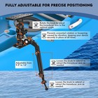 Adjustable Kayak Fish Finder Mount With Transducer Arm For Rail Installations