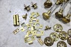 Antique Vintage Reclaimed Brass Door Knobs Hardware Lot