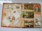 Antique Victorian Scrapbook  Calling Cards Scraps Trade Cards Ephemera As Is