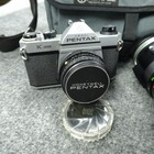 Pentax K1000 35mm Slr Camera Smc Pentax-m 50mm F2 W  Soligor 75-260mm Lens Bag