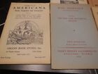 Vintage Americana Books Catalogs Lot Of 9  London Nyc Pa Swann Auction Rare