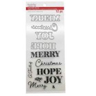 Christmas Phrase Clear Stamp   Die Set By Recollections Christmas  New