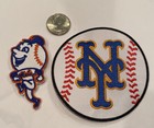  2 -new York Mets Vintage Style Embroidered Iron On Patches  Beautiful  