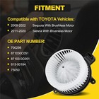 Hvac Heater Blower Motor W brushless Motor For Toyota Sienna Sequoia 2008-2022
