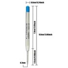 5pcs Parker Quink Ball Refills Blue Ink Fits My Store Ballpoint Pens