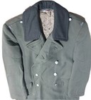 East German Wool Trench Coat Nva Ddr Military Double Breasted Overcoat Original 