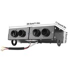 Duokon Car Defroster  Iron Car Heater Defogger Auto 4 Hole Heating Fan 12v 