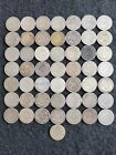 50 Old 1899 Barber Liberty Silver Dimes  Mostly Good better Coin Collection Roll