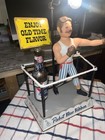 Vtg Pabst Blue Ribbon Beer Bar Display Metal Boxer In Ring Lighted Lamp Sign Pbr