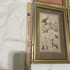 Persian Miniature Style Print Mughal Islamic Middle Eastern Framed Lot Of 4