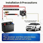 3 8  Side Post Remote Battery Disconnect Switch 12v Battery Kill Switch For Car