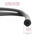 Cseao 1-pack 1 4  Id Pipe Insulation Foam Tube For 3 8  X X 6ft  Black