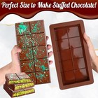 Silicone Chocolate Bar Mold Break Apart Wax Melt Rectangle Easy Release