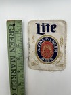 Vintage Miller Lite Embroidered Patch    a Fine Pilsner Beer    Nos Breweriana 