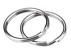 200pcs 1  25mm  Nickel Plated Silver Steel Round Split Circular Keychain Ring 