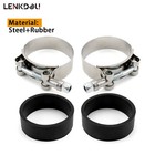 Intake Manifold Clamp   Flat Seals Fits For Harley Sportster Shovelhead Fl Fx Xl
