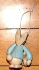 Silvestri Handcrafted Hanging Rabbit W tennis Racket-easter spring sports Decor