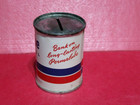 Vintage Standard Permalube Motor Oil Metal Tin Can Bank Advertising
