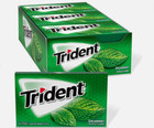 Trident Spearmint Sugar Free Gum  12 Packs Of 14 Pieces  168 Total Pieces 