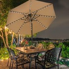 Clearance Deal Eliteshade Usa Solar 9ft Market Umbrella With 80 Led Lights