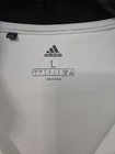 Mens Adidas 1 4 Zip White Golfing Pullover Long-sleeved