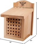 Woodlink 28552 Heavy Duty Cedar Mason Bee  Small Insect House  9 5  H  Wood