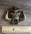 Motorhead Belt Buckle Warpig Snaggletooth Lemmy Pewter Jeans Biker Heavy Metal
