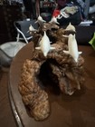 John Perry Burl Wood Burlwood Driftwood And Dolphin Sculpture 6 Dolphins