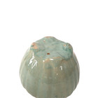 Vintage Celadon Green Art Pottery Jardiniere Ribbed Planter Cachepot Ceramic Vas