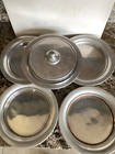 Vtg 5 Stackable Metal Communion Trays W  Lid  Bread Tray Plates Eucharist Church