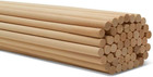 Dowel Rods Wood Sticks Wooden Dowel Rods - 1 2 X 48 Inch Unfinished Hardwood Sti