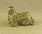 Han Dynasty Hand Carved Chinese Old Antique Jade Fancy Human With Wing Pendant