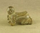 With Carved Old Chinese Jade Fancy Human Pendant