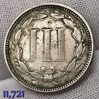 1865 3 Cent Nickel 3c Three Cents Exact One Shown Here - Worth It 