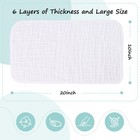 10 Pack 6-layers Muslin Burp Cloths Large - Durable 100  Cotton - Baby Essent   