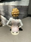Vintage Sewing Collectible Porcelain Half Doll Pin Cushion Made In Japan 1920   s
