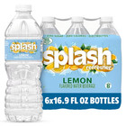 Splash Refresher Flavored Water Bottles  Lemon - 16 9 Fl Oz  2 Packs  12 Bottles