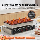 Uimoso 50pcs 43mm Mini Dutch Pancake Maker Commercial Dorayaki Baker 1700w
