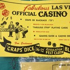 Vintage Fabulous Las Vegas Official Casino Layout 36 x72  Craps Dice Black Jack 