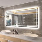 60x31   Large Led Bathroom Vanity Mirror With Front Lights   Backlit Dimmable Hd