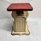 Vintage Shapleigh Hardware Co  25 Lb Kitchen Scale     Red   Cream