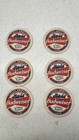 Vintage Budweiser Beer Coasters Lot Of 6 Round Cardboard Clydesdales