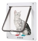X-large 4-way Locking Cat Flap For Window   Sliding Glass Door - Pet Access Door