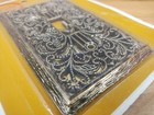 1960s Vintage Metal Single Switch Wall Plate Cover Art Nouveau Ornate Filigree