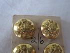 Six Royal Wiltshire Yeomanry  r w y   Gold Officer Buttons 15mm 2 6 Set England