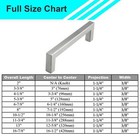 Square Brushed Nickel Cabinet Handles Pulls Knobs Kitchen Bath Stainless Steel